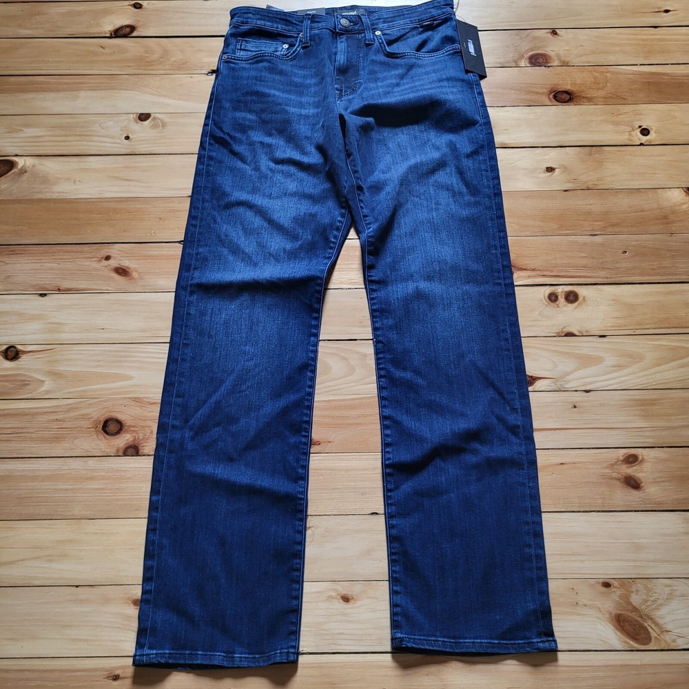 New Mavi Jeans Matt Mens 30/33 Straight Relaxed Blue Dark Wash Denim Stretch - Picture 9 of 16